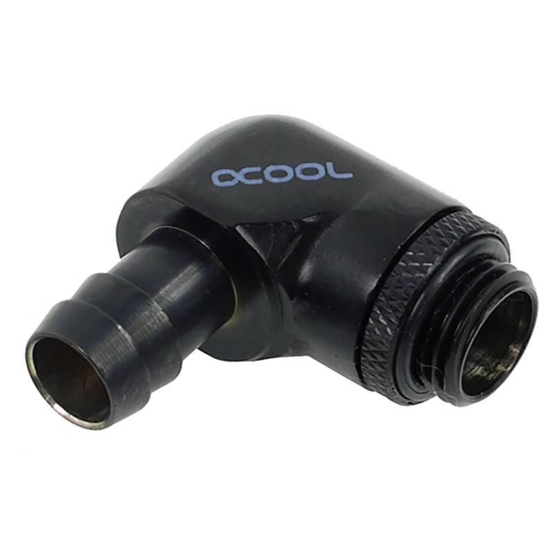Alphacool HF Anschluss gerade G1/4 Zoll AG auf 10mm ID, 90 Grad Water cooling - elbow piece