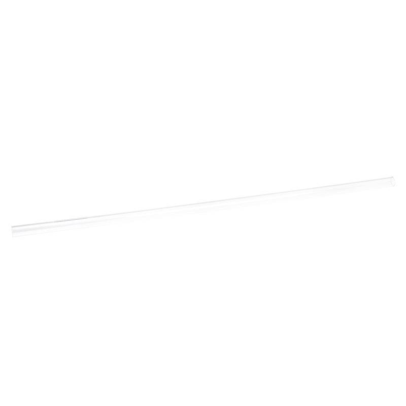 A long, thin glass rod against a white background.