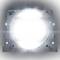 A bright, radiant spotlight beams in all directions. The focus is on the intensity of the light.