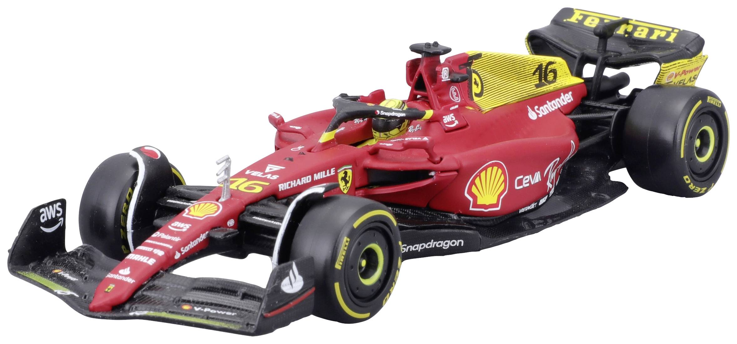 Bburago F1 Ferrari F1-75 2022, Leclerc 1:24 Model car