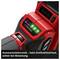 Red cordless drill-driver with display showing 'Constant Electronics – no speed loss, even under load', which signals constant power.