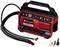 Portable Compressor in Red and Black with Accessories, Hoses, and Attachments. Ideal for Inflating Tyres or Air Mattresses.