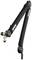 Rode microphone arm in black with adjustable joints for mounting a microphone, suitable for recording environments.