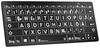 Logickeyboard XL-Print Bluetooth® Keyboard German, QWERTZ Black Multimedia buttons, USB hub, Quiet keypad