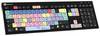 Logickeyboard Adobe Premiere Pro CC Corded Keyboard German, QWERTZ Black Multimedia buttons, USB hub, Quiet keypad