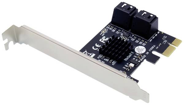 Conceptronic EMRICK 4-Port-SATA-PCIe-Adapter mit SATA-Kabel SATA controller SATA PCIe