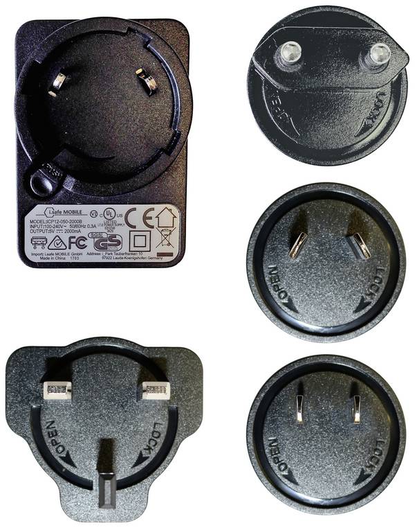 iSafe MOBILE Ladeset international (Adapter EU,UK,US,AU) USB charger 1x USB-A Black Portable incl. Europe adapter, incl. UK adapter, incl. US adapter, incl. AUS adapter