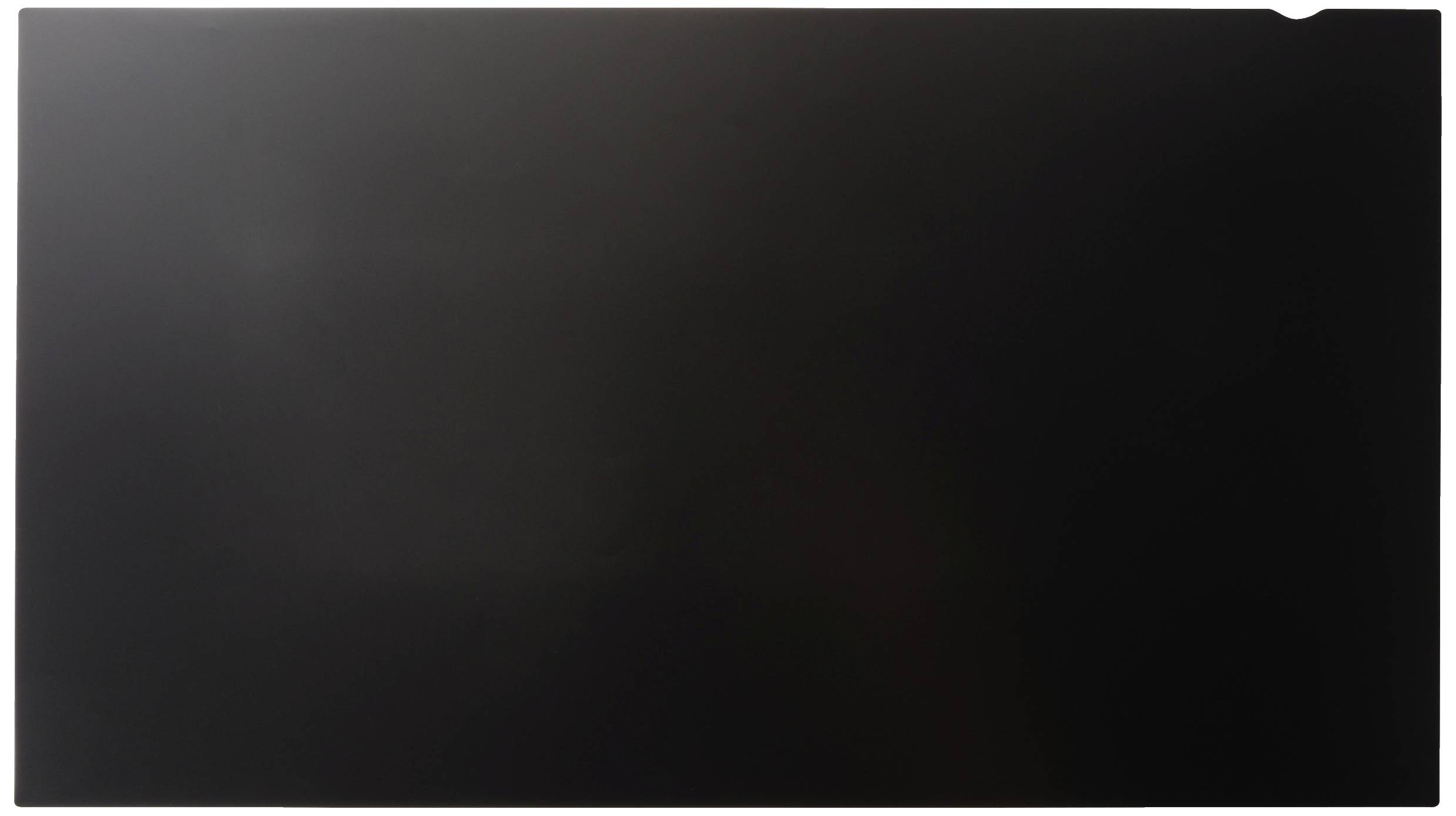 A rectangular black screen or monitor is displayed, without any discernible details or patterns.