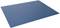 A blue, rectangular non-slip mat lies flat on a surface. It serves as a base for various activities.