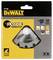 A DeWalt saw blade packaging, model DT1306, displays the triangular saw blade. Suitable for woodworking, diameter 102 mm.