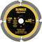 DeWalt circular saw blade, 'Extreme' model for fibre cement and laminate. Diameter 160 mm, 4 teeth, maximum speed 7,000 rpm.