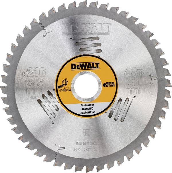 DEWALT DT1914-QZ DT1914-QZ Circular saw blade 216 x 30 mm Number of cogs: 48 1 pc(s)