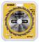 DeWalt circular saw blade packaging, suitable for wood, 165 mm diameter, 18 teeth, maximum rotation speed 7000 RPM.