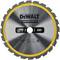 'DeWalt circular saw blade, 305 mm diameter, 24 teeth, maximum rotational speed 4,800 RPM, suitable for woodworking.'