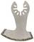 The image depicts an oscillating saw blade with a diamond-coated cutting edge, suitable for precise cutting work in hard materials.