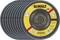 A pack of multiple angle grinder discs by 'DEWALT', suitable for steel and metal processing, max. 13,300 rpm.