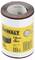 Roll of DeWalt coarse sandpaper, 80 Grit, dimensions: 115mm x 5m. Packaged in yellow paper with manufacturer details.