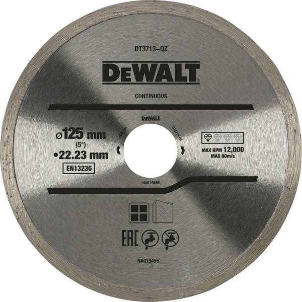 DEWALT DT3713-QZ DT3713-QZ Diamond cutting disc Diameter 125 mm  Ceramic 1 pc(s)