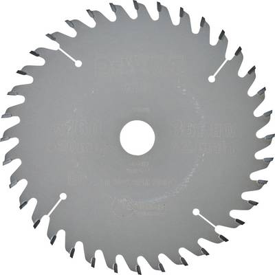 'Saw blade with 36 teeth, external diameter 260 mm, material HW.'