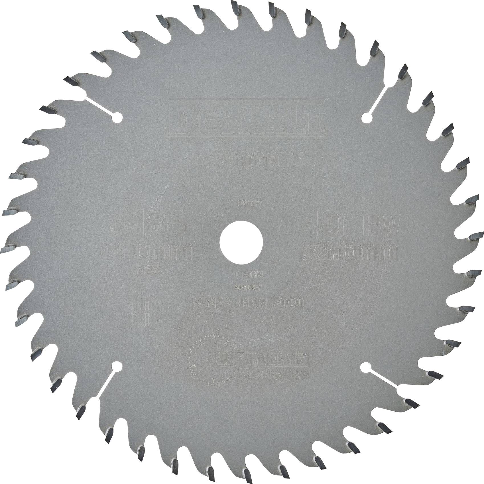 Circular saw blade with sharp teeth, suitable for cutting wood and metal, on a neutral background.