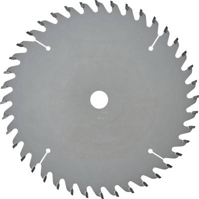 Circular saw blade with sharp teeth, suitable for cutting wood and metal, on a neutral background.