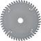 A grey circular saw blade with multiple teeth, used for cutting materials such as wood.