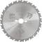 Circular saw blade with inscription 'DEWALT EXTREME WOOD', 24 teeth, diameter 250 mm, suitable for wood.