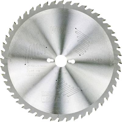 'Metal circular saw blade, silver-coloured, with evenly distributed teeth around the edge, glossy surface, suitable for precise cutting.'