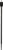 A long, black drill bit with a wide point, suitable for woodworking.