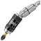 A multi-function drill head with screwdriver bit.