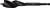 Wood drill bit with a spiral point, black metal, marked with '25mm'.