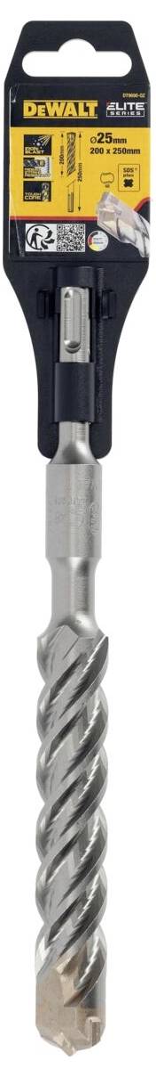 A DeWalt drill bit, shown in its original packaging. Suitable for concrete and masonry, diameter: 12 mm, length: 160 mm.