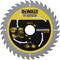 'DeWalt Extreme saw blade, 190 mm diameter, 36 teeth, suitable for woodworking, maximum rotational speed 7000 rpm.'