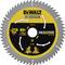 DeWalt circular saw blade, 216 mm diameter, 60 teeth, optimised for extreme run times. Maximum rotational speed 7,000 rpm.