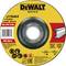 'DEWALT cutting disc, Ø115x6.0 mm, Max. RPM 13,300, Max. 80m/s. Metal mounting and safety instructions provided.'