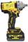 A yellow and black DeWalt cordless impact driver, XR model, is visible from the side. It has an 18V 5.0 Ah battery.