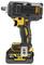 Cordless Impact Driver in Black and Yellow, with 18V XR 5.0 Ah Battery. Suitable for screw-driving tasks in workshops or construction sites.