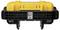 A yellow electronic device with a black mesh frame and a central button; most likely an industrial component.
