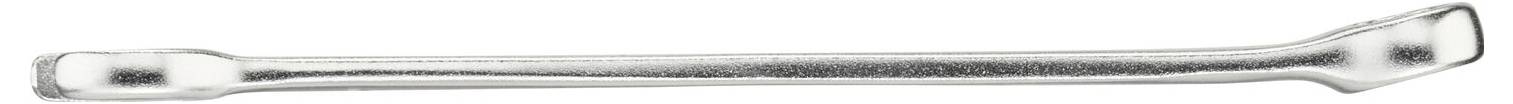 A silver wheel brace with a convenient handle at both ends, used for removing and tightening wheel nuts on vehicles.