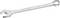 A silver Stanley combination spanner with a 17mm size, suitable for mechanical work and screw adjustments.