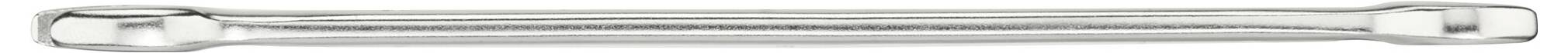 A silver, metallic nut extension with two ends for ratchets. Used in mechanics for hard-to-reach bolts.