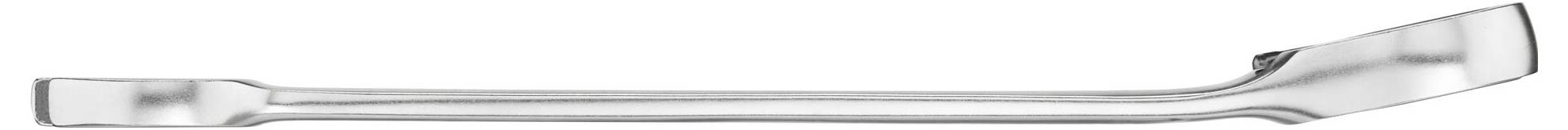 A silver crowbar with curved ends, used for levering and removing nails.