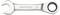 A silver adjustable spanner with open and closed ends, 'FATMAX' brand, size 13.