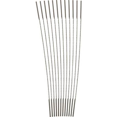 Eleven saw blades arranged in a fan-like configuration.
