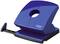 A blue hole punch with adjustable paper guide, suitable for punching holes in paper documents for filing in folders.