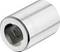 A silver hexagonal socket with a shiny surface, suitable for tightening or loosening spanners.