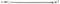 Metallic crowbar with flat ends, a typical tool for levering and lifting work.