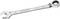A silver adjustable spanner with open-end and ring spanner ends. On the handle is written 'Stanley' and '13-095'.