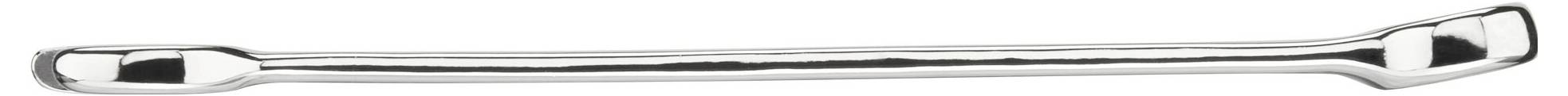 A chrome-plated wheel nut spanner in the shape of a cross, used for loosening or tightening wheel nuts on vehicles.