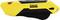 Yellow and black carpet knife with 'Stanley Fatmax' inscription. Ergonomic design for secure grip, suitable for precise cutting.